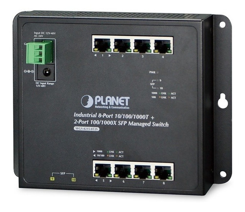 Switch Planet Gigabit Ethernet Wgs-4215-8p2s 8 Puertos 10/10