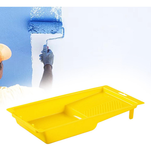 Portaescobillas Para Taza De Pintura, Amarillo 30x15x4,8cm