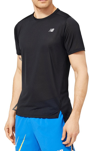 Remera New Balance Accelerate Negro  Running De Hombre