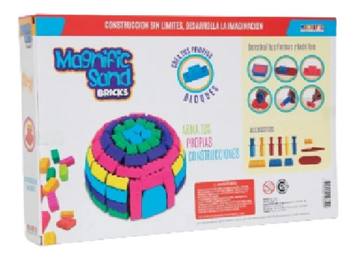 Imagen 2 de 6 de Arena Magica Magnific Sands Bricks Crea Tus Bloques Playking