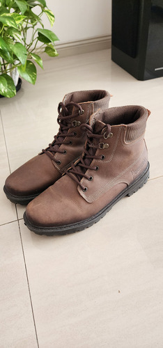 Borcegos De Cuero Marca Pegada Color Marron (Usado)