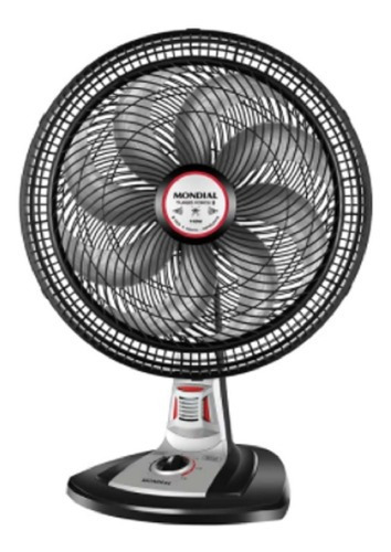 Ventilador Turbo 40cm Mondial Vt-rp-02-8p-np Preto Prata Cor das pás Cinza 220V