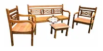 Comprar Bancos Para Jardins Kit 3 Bancos + Mesa De Centro !! Em 12x 