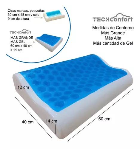 Almohada Cervical viscoelástica Memory Foam - Tamaño Grande X 2 Unidades