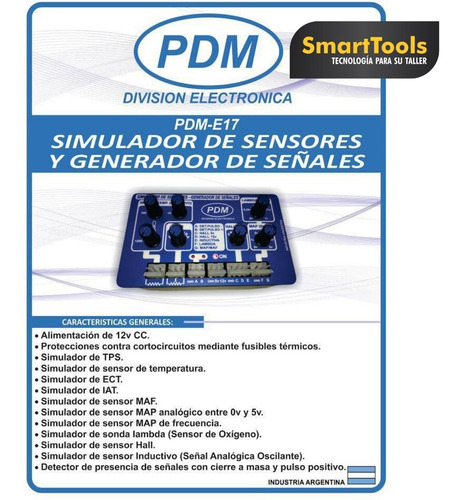 Imagen 3 de 3 de Simulador De Sensores Y Generador De Señales Pdm E17