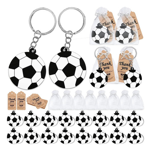 Cicibear 60 Pack Soccer Party Devolver Favores Con 20 Llaver