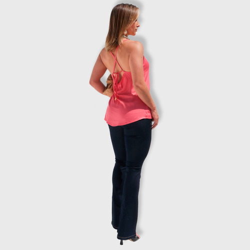 Blusa Alça Trançada Com Amarração Feminina Revanche Dalías