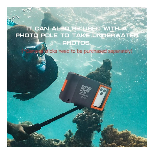 Zj Capa De Telefone Subaquática Impermeável Shellbox Com