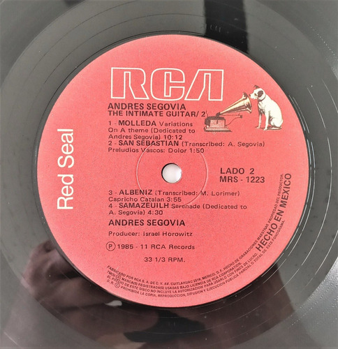 Andres Segovia Lp The Intimate Guitar 2 (Usado)