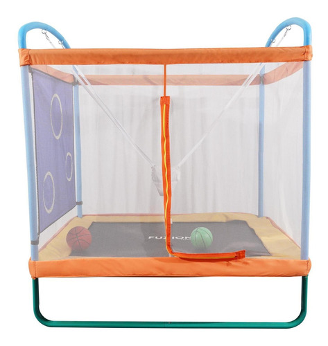 Trampolin Con Columpio Fuxion Toys Red Seguridad Brincolin