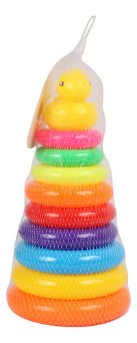 Torre De Anillos Apilables Colores Pato Aros Encajab