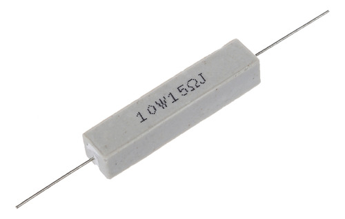 Resistores De Cemento Cerámico Bobinados Al 5%, 10 W, 15 Ohm