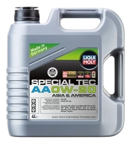 Liqui Moly Aceite 5w20 Sintetico 4l Autos Japones Coreano