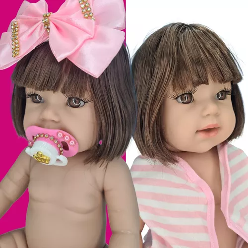 Boneca Bebê Reborn Promoção Menina Sereia Grande Bb Realista