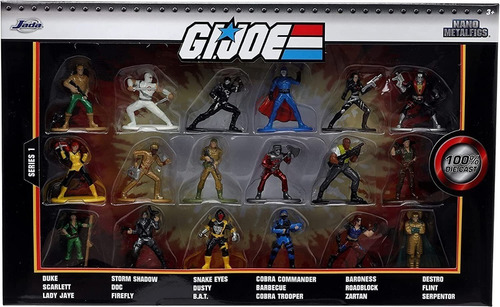 Jada Nano Metalfigs G.i Joe 18 Figurillas Die Cast Coleccion