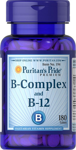 Complejo B Vitamina B12 Niacina 180 Capsulas Eg X40