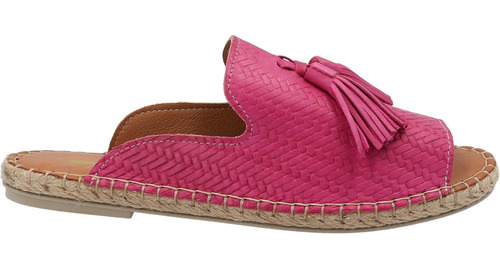 Slip On Cuero Mujer Sole Fucsia Rockford