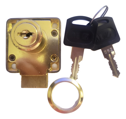 Chapa Cerradura Para Mueble J 1000d Laton Mz
