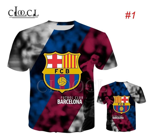 Moderna Camiseta 3d Del Fc Barcelona Football Club