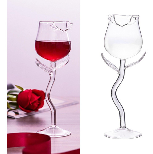 . Botella De Vino En Forma De Flor De Rosa 180 Ml For