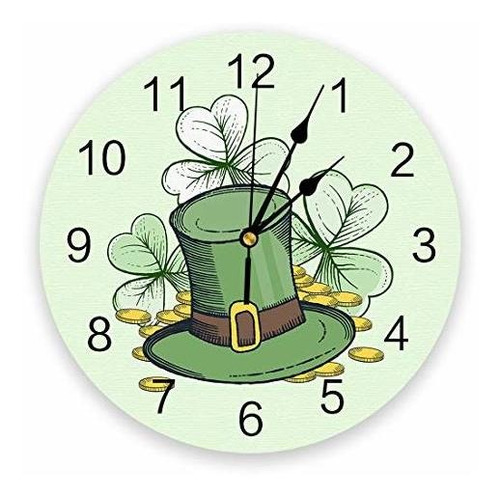 Yokou - Reloj De Pared Sin Tictac De 9,8 Pulgadas, Día De Sa