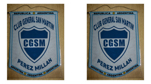 Banderin Mediano 27cm General San Martin Perez Millan