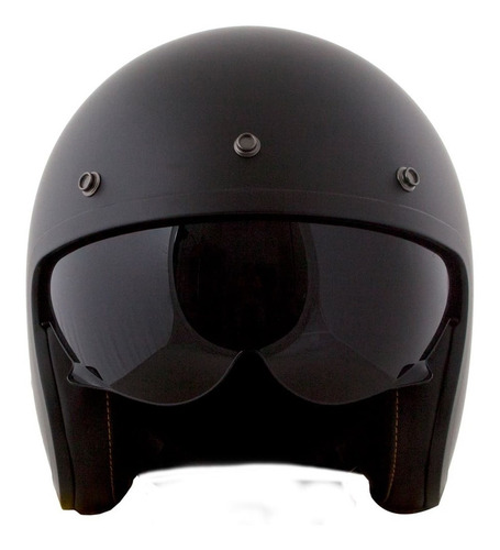 Capacete Ls2 Of599 Spitfire Monocolor Matte Preto Fosco