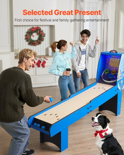 Mesa De Juego Arcade Roll & Score 8ft Marcador Led 4 Bolas