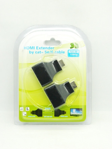 Extensor Hdmi A Utp Rj45 Cat5e Cat6 Extender Hasta 30 Metros