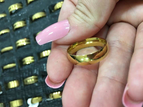 Alianças Compromisso, Noivado E Casamento Aço Prata / Ouro