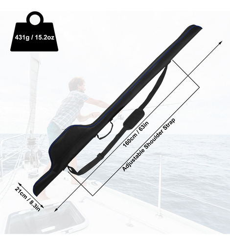 As Bolsa De Pesca Con Capacidad Para 63 Pulgadas, Funda