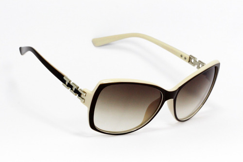 Lentes De Sol Mujer Ojo De Gato Moda Café Color Hueso Ls31