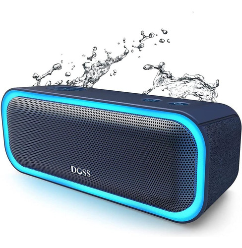 Doss Bocina Soundbox Pro Bluetooth Inalámbrica Portátil Con Color Azul 110v
