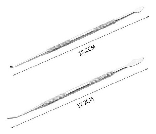 De Conjunto De 10 Utensilios Odontológicos De Acero