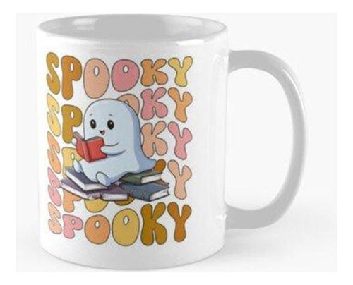 Taza Fantasma Lindo Y Espeluznante Lee Más Libros Calidad Pr