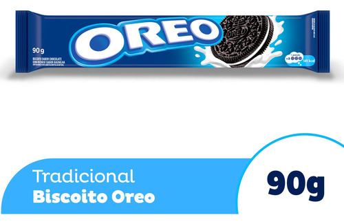 Imagem 1 de 7 de Biscoito Recheado Oreo Original 90g