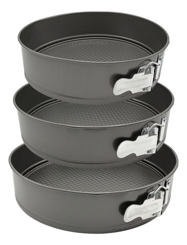 Set De 3 Moldes Desmontables Para Repostería Antiadherentes