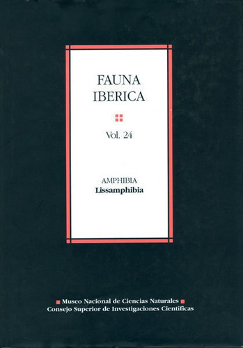 Fauna Ibãâ©rica. Vol. 24. Amphibia: Lissamphibia, De García París, Mario. Editorial Consejo Superior De Investigaciones Cientificas, Tapa Dura En Español