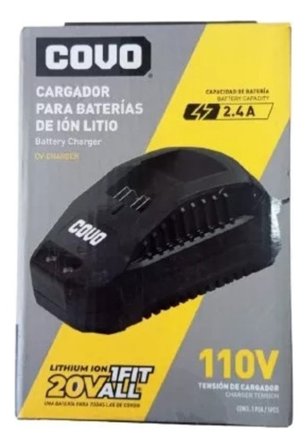 Cargador De Baterias De Herramientas Covo 2.4a