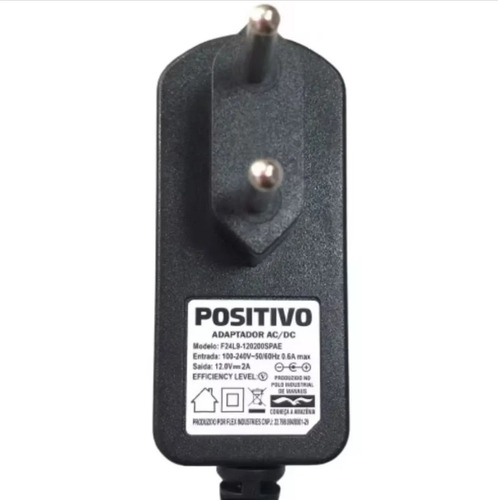 Fonte Notebook Positivo 12v 2a C41tei - N1240-c464c-duo 3630 Preto