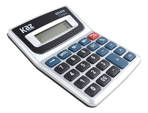 Calculadora De Mesa Display 12 Dígitos Escritório Comercial Cor Cinza