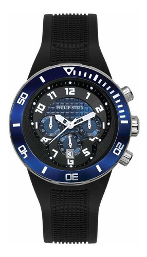 Reloj Hombre Philip Stein 33-xbl-rb Cuarzo Pulso Negro En