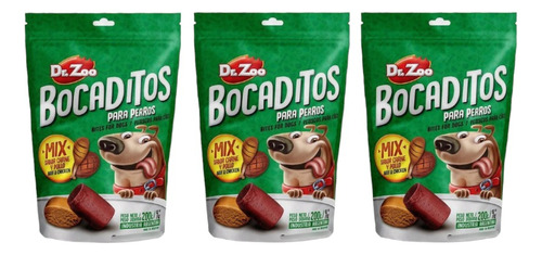 Golosinas Perros Dr.zoo Bocaditos Mix 200 Gr