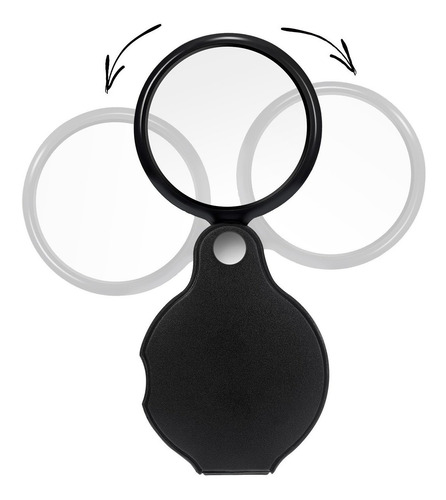 10x Mini Lupa De Bolsillo Plegable De La Lupa De La Lupa Pri