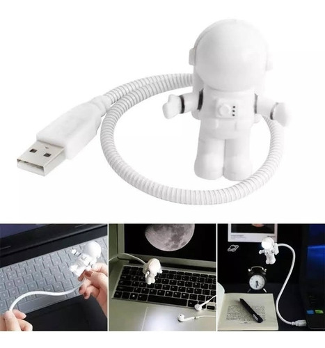 Luz Led Usb Astronauta Laptop Pc Portatil Flexible