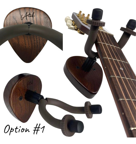 Atik Soporte Pared Para Guitarra 4 1 Individual Madera