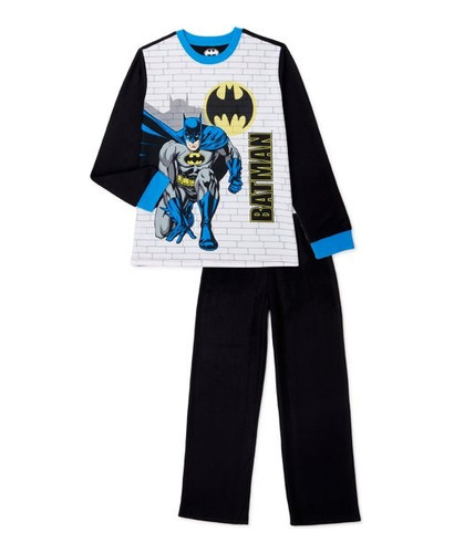 Pijama Dc Batman De Niño Manga Larga