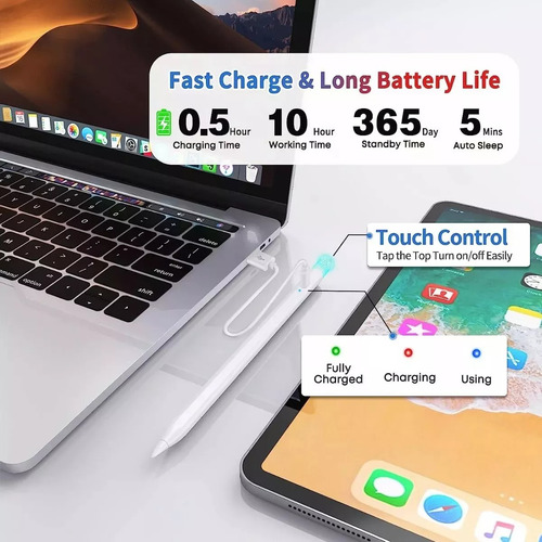 Lapiz Pencil Tactil Stylus Para Apple iPad Todos Los Modelo
