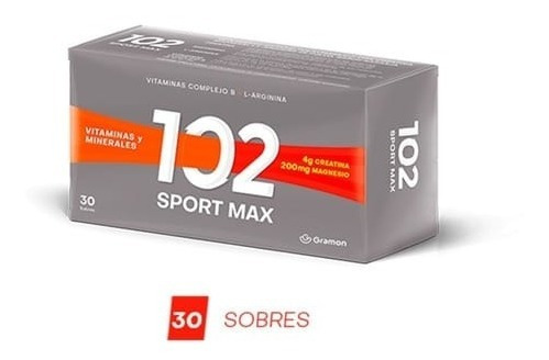 102 Sport Max Vitaminas Creatina Magnesio 30 Sobres