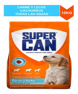 Super Can, Carne Y Leche, Cachorros Todas Las Razas 15kg